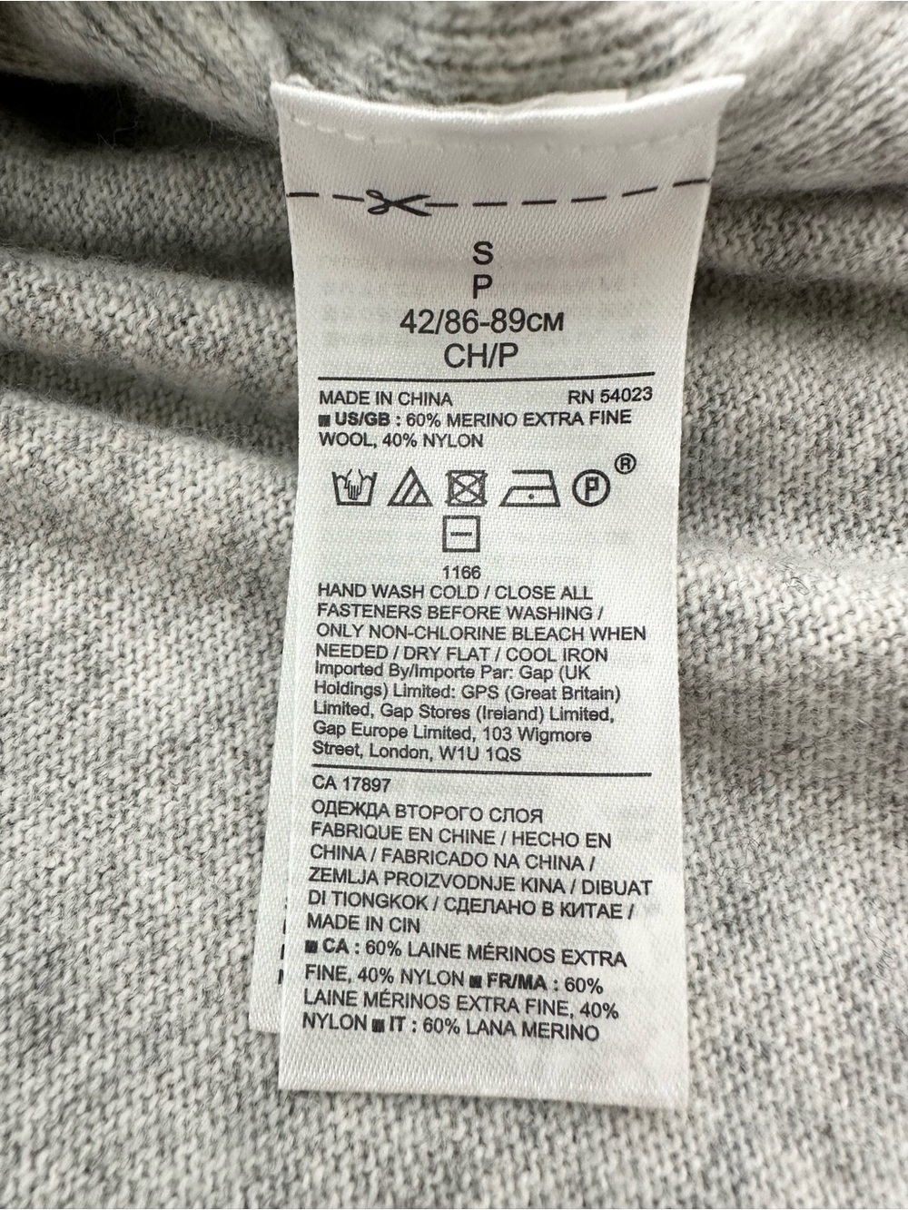 Fall Merino Wool Light Heather Grey Lightweight Hoodie Sweater - Banana Republic - Picture 17 of 17